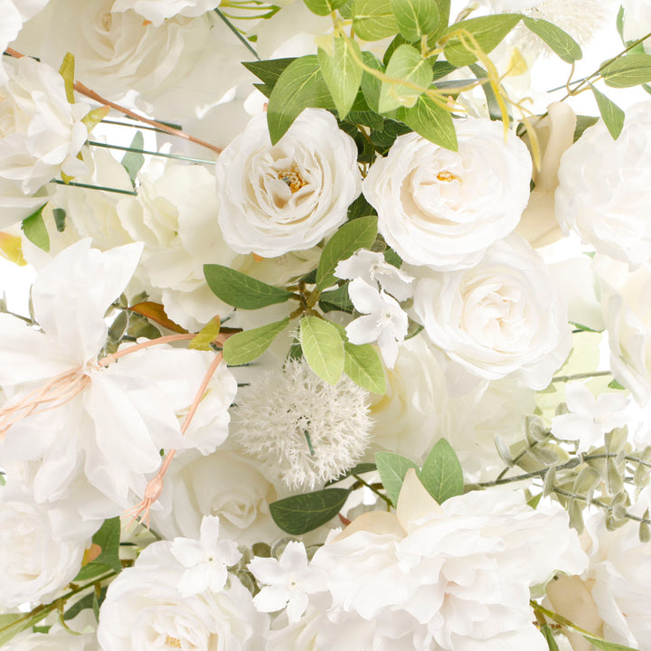 Close up of flowers for Crescent Arch Flower Frame