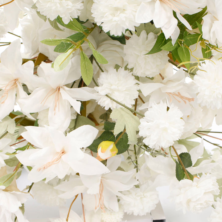 Close up of flowers for Crescent Arch Flower Frame