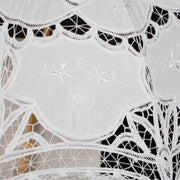 White Lace Fabric Wedding Umbrella Parasol Fabric detail