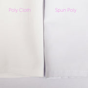 White Rectangle Tablecloth (220x330cm) - Spun Polyester spun v regular poly