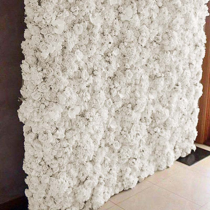 Flower Wall - Rose & Hydrangea (White) installation example