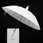White Wedding Umbrella with Built-in Cover