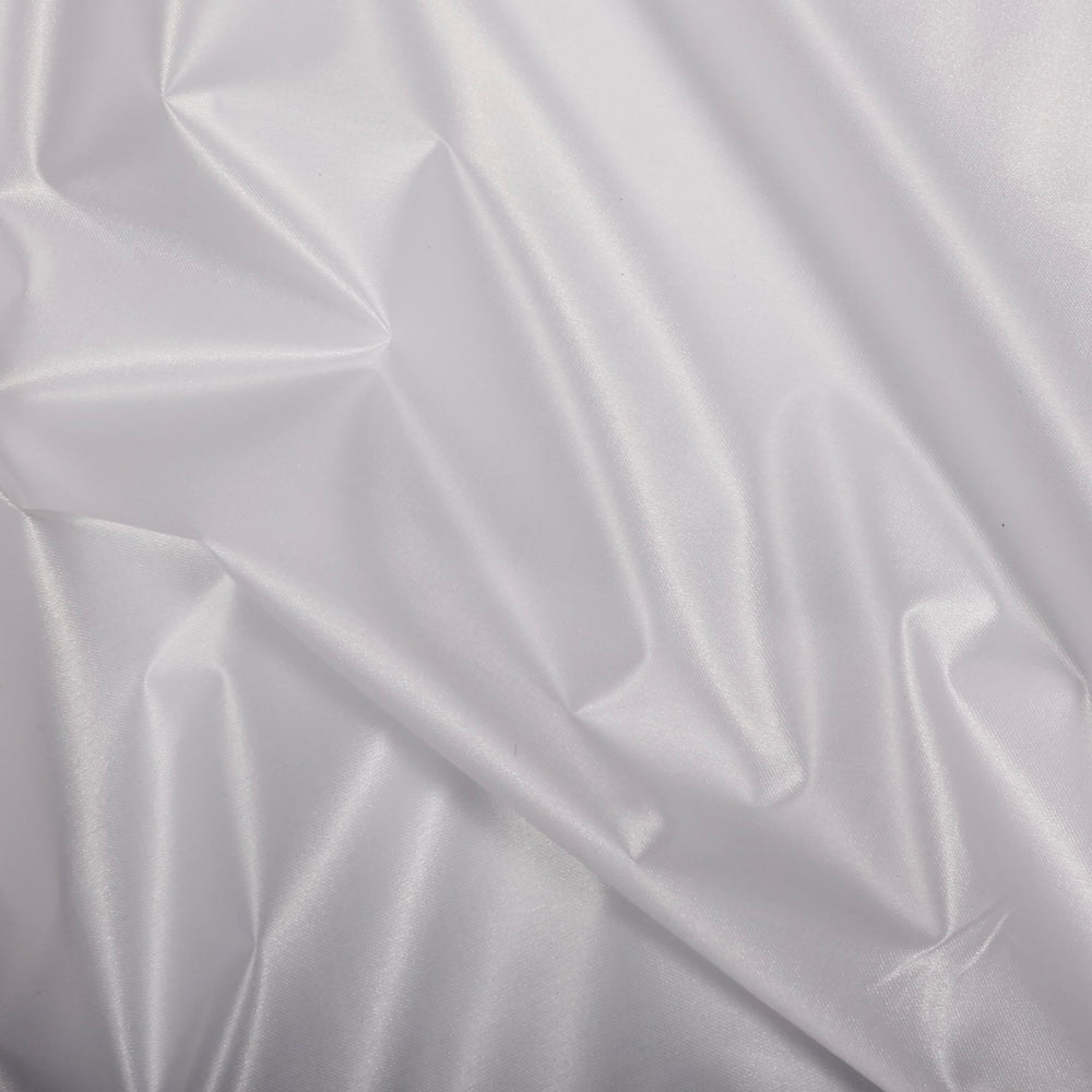 WHITE SATIN FABRIC ROLL CLOSEUP 