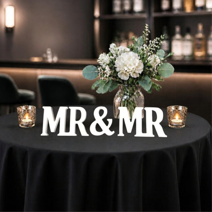 MR & MR Wooden Letter Set Uppercase
LGBTQ Wedding, or Gay engagement party
