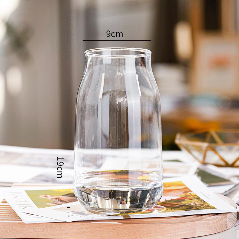 Glass Flared Top Vase - Clear (12x21cm) Dimensions
