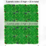 Boxhedge and Moss Greenery Wall + White Mesh Frame Freestanding COMBO - (2m x 1.5m) *BEST VALUE*