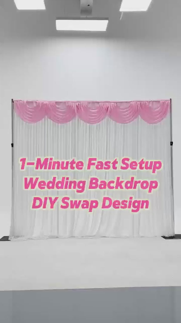 Backdrop Stand Set - Pipe and Drape (6m x 3m)