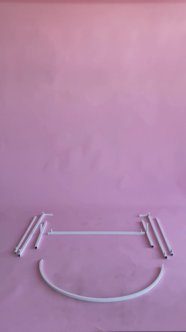 Instructional video on how to build arched height adjustable frame