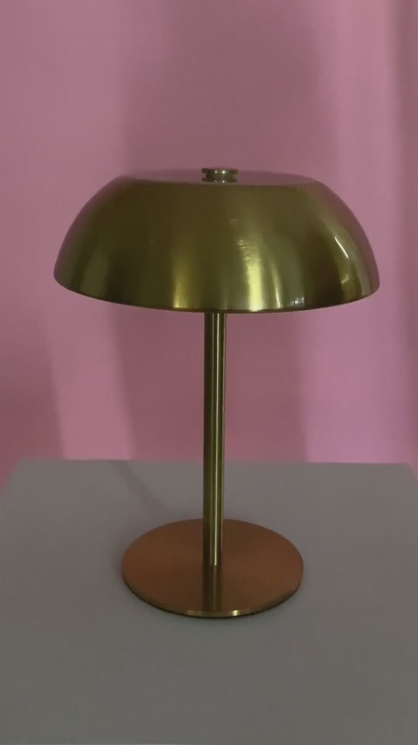 Portable Rechargeable Table Lamp - Gold Dome