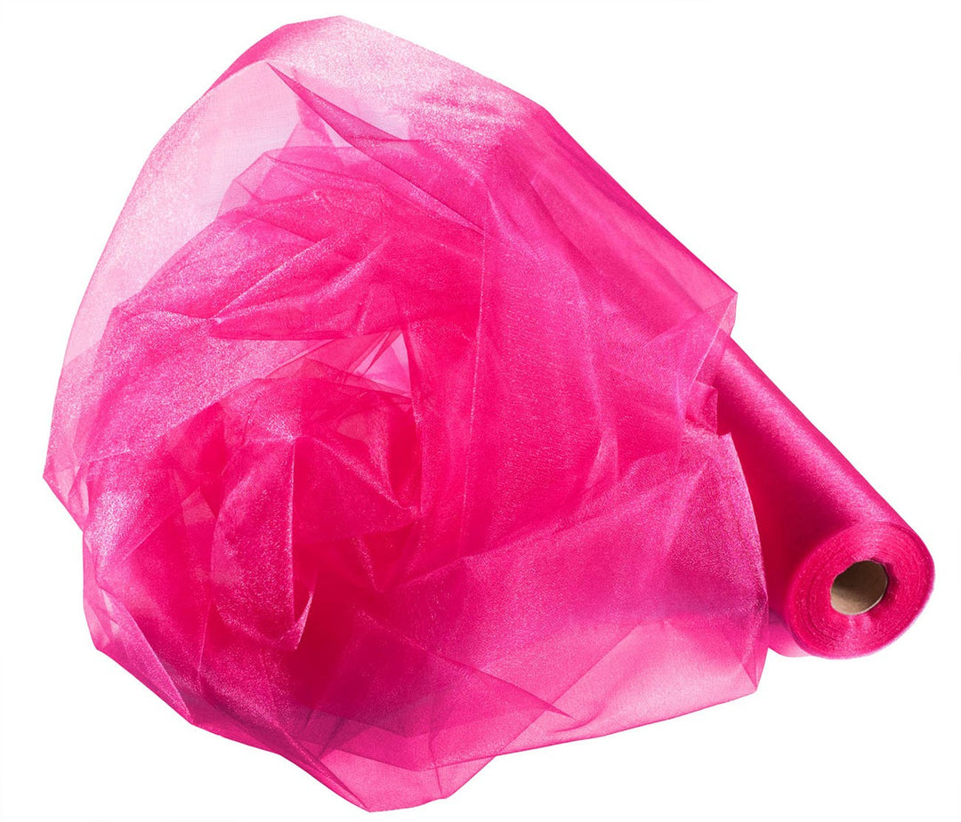 Organza Fabric Roll - Hot Pink