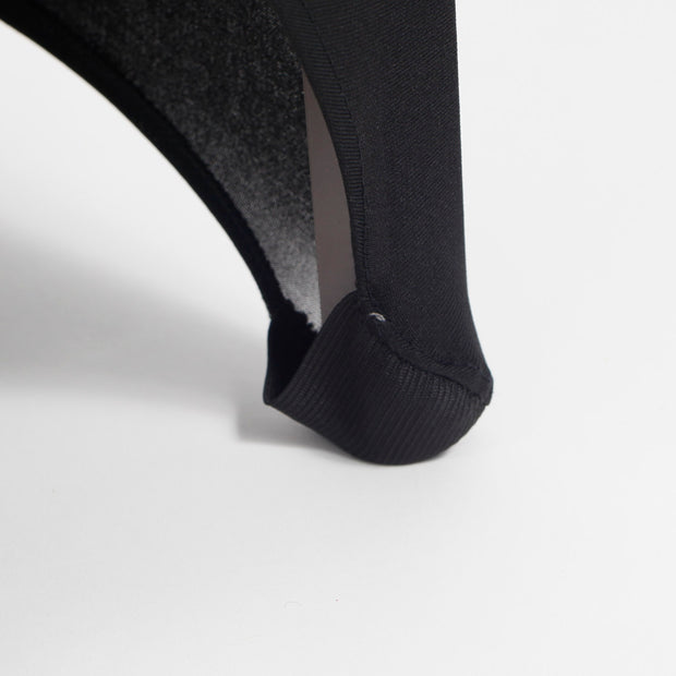 Black Lycra Chair Covers (160gsm EasySlip) Easy-slip foot pocket