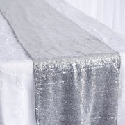 Sequin Table Runner - Silver