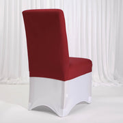 Lycra Chair Covers (Toppers) - Wine Red Back With Lycra Chair Cover (Not Included)