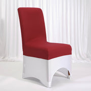 Lycra Chair Covers (Toppers) - Wine Red With Lycra Chair Cover (Not Included)