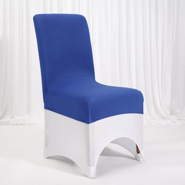 Lycra Chair Covers (Toppers) - Royal Blue With Lycra Chair Cover (Not Included)