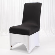 Lycra Chair Covers (Toppers) - Black With Full Lycra Chair Cover (Not Included)