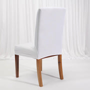 Lycra Chair Covers (Toppers) - White Back On Dining Chair