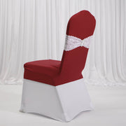 Lycra Chair Covers (Toppers) - Wine Red Back With Band (Not Included)