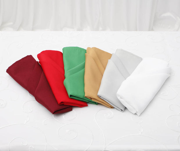 Cloth Napkins - White (50x50cm) Colour Group Options