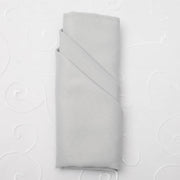 Cloth Napkins - Silver (50x50cm) with a lovely fold style