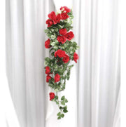 Artificial Red Rose Bouquet In Setting 1