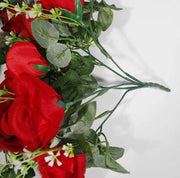 Artificial Red Rose Bouquet Handle