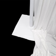 Lycra Spandex Upright Pole Cover - White. Optional Baseplate Covers