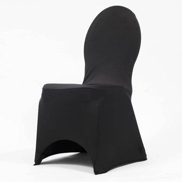 Shop Black Lycra Chair Covers (190gsm) - Wedding Chair Covers