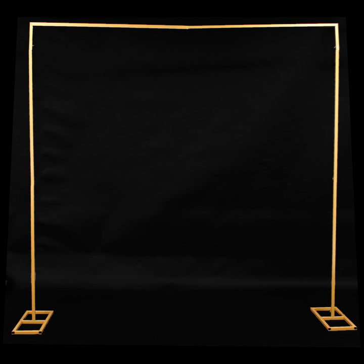 Square Wedding Arch Decoration Frame - Gold (2.2m) - Non Adjustable