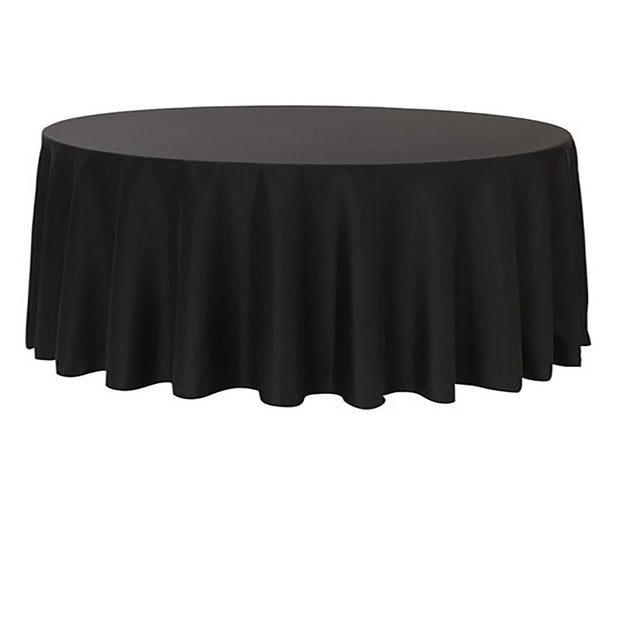 Black Round Tablecloth (220cm)