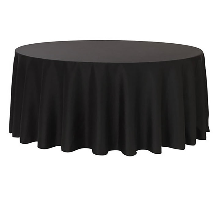 Black Round Tablecloth (260cm)