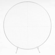 Round Mesh Balloon Arch - White (2m) - 4 Parts