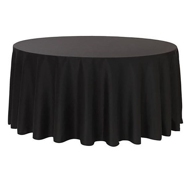 Black Round Tablecloth (300cm)