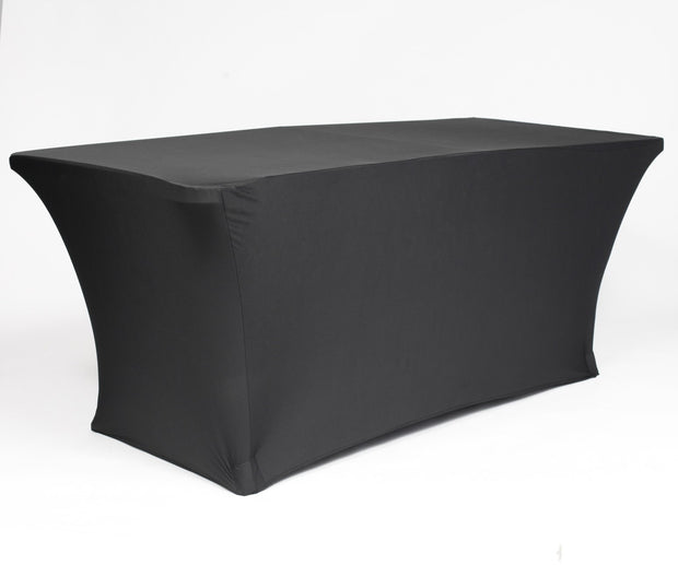 Black Lycra Fitted Tablecloth (6ft)