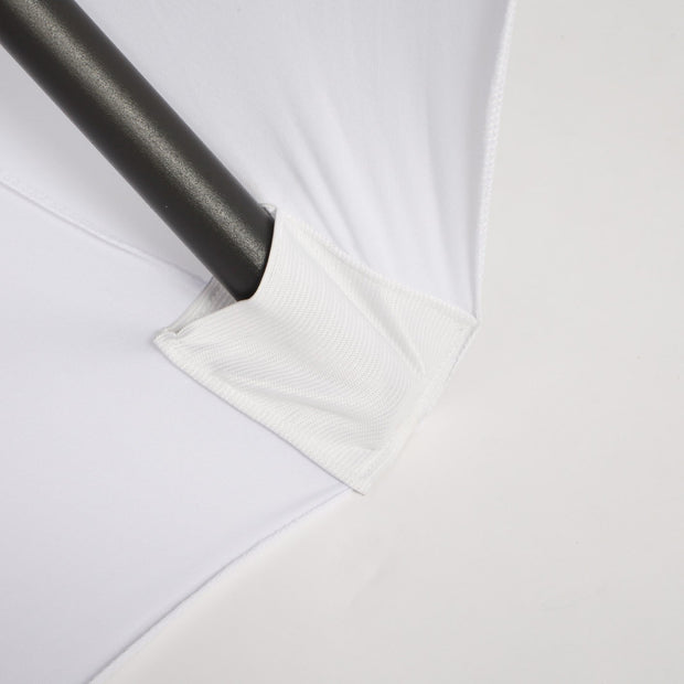 White Lycra Fitted Tablecloth (6ft) Elastic Foot Pocket
