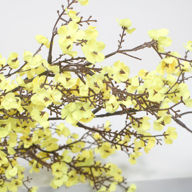 Large Cherry Blossom Branch - Yellow (1.1m) Close Up