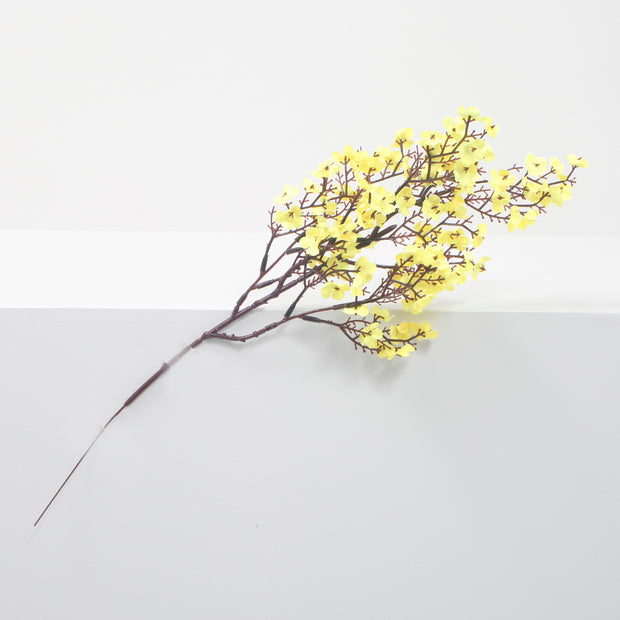Small Cherry Blossom Branch - Yellow (50cm)