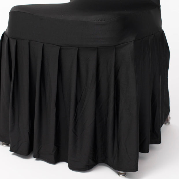 Shop Black Lycra Chair Covers (210gsm) - Chair Covers - Wedding
