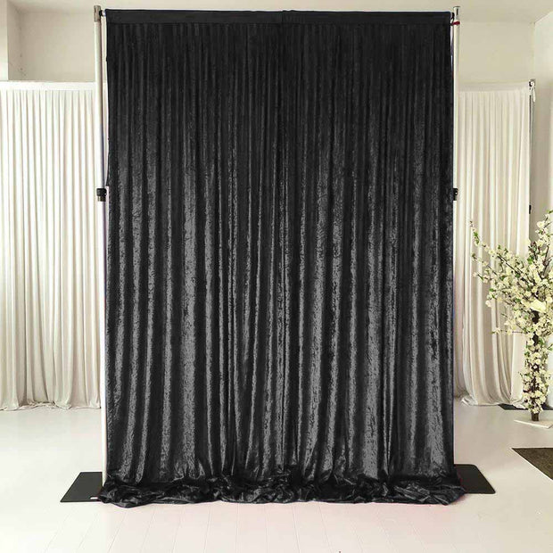 Black Velvet Backdrop Curtain - 3 meters length x 3 meters high