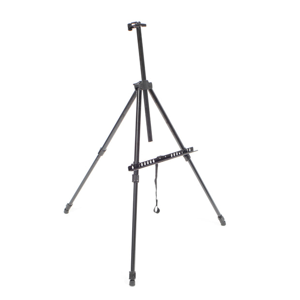Black Metal Easel 155cm tall, extended half way. perfect for weddings and events