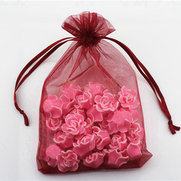 Organza Bags - Burgundy (10x15cm)