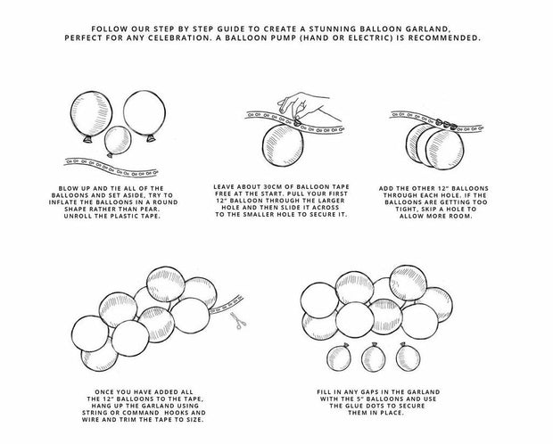 Balloon chain instructions