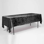 Black Rectangle velvet tablecloth 153x259cm