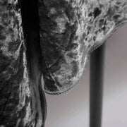 Black Rectangle velvet tablecloth fold