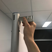 Inserting Backdrop Stand Bracket into Upright Demo 2