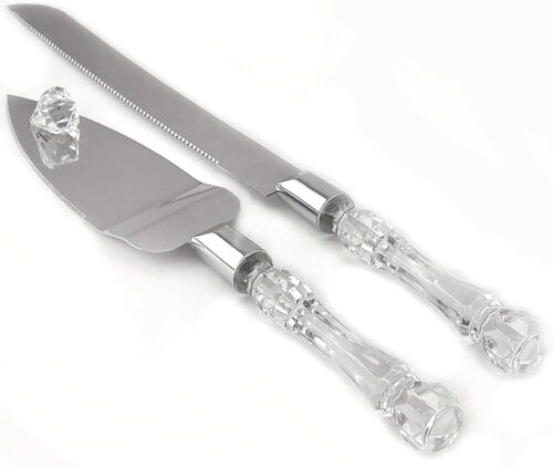 2 piece Silver Cake Server Set