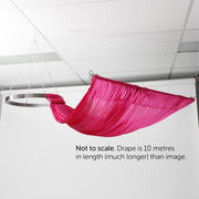 Ceiling Drape Ice Silk - Hot Pink - 10m
