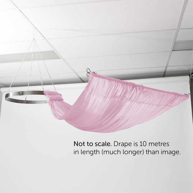 Ceiling Drape Ice Silk - Light Pink - 10m