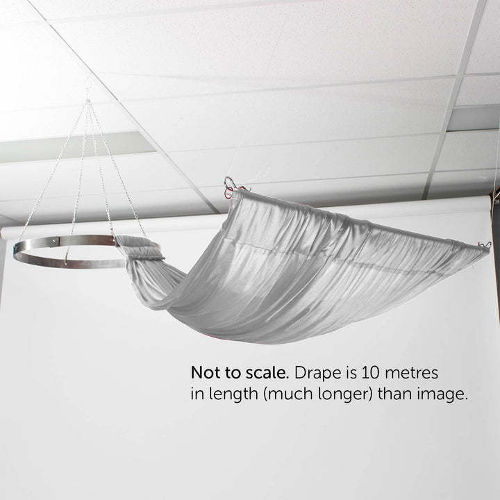 Ceiling Drape Ice Silk - Silver - 10m