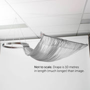 Ceiling Drape Ice Silk - Silver - 10m